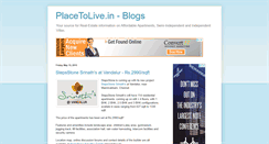 Desktop Screenshot of blogs.placetolive.in
